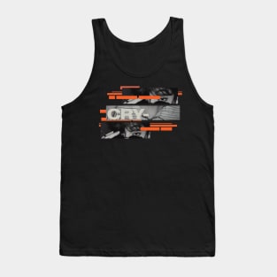 Hiphop Cry Boy Design Tank Top